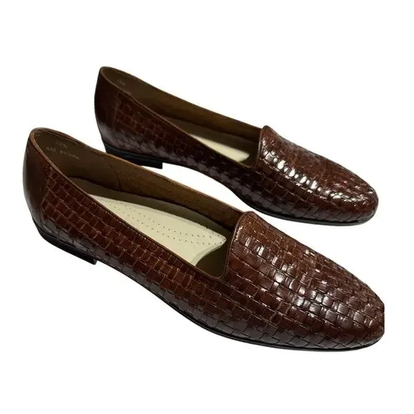 New Trotters Women's Size 13N Narrow Brown Leather Loafers Comfort Shoes - Picture 5 of 10